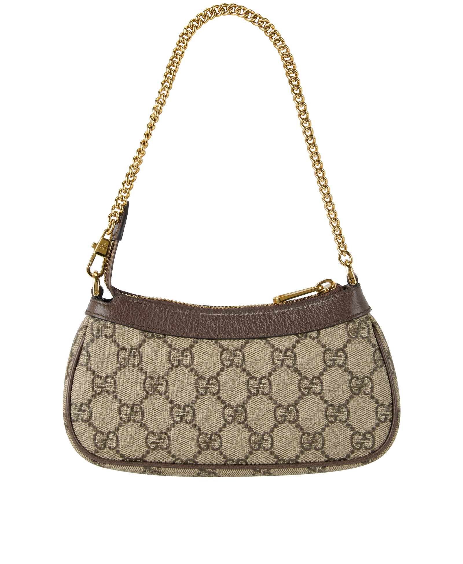 Mini Ophidia, &pound;450, Handbags, Brown, Canvas, Back view